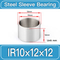 IR10mm×12mm×12mm-10pcs steel bushing specification drawing and dimensions
