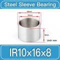 IR10mm×16mm×8mm-5pcs steel bushing specification drawing and dimensions