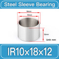 IR10mm×18mm×12mm-5pcs steel bushing specification drawing and dimensions