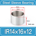 IR14mm×16mm×12mm-10pcs steel bushing specification drawing and dimensions