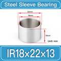 IR18mm×22mm×13mm-5pcs steel bushing specification drawing and dimensions