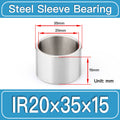 IR20mm×35mm×15mm steel bushing specification drawing and dimensions