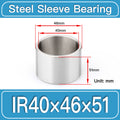 IR40mm×46mm×51mm steel bushing specification drawing and dimensions