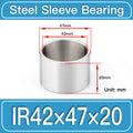 IR42mm×47mm×20mm steel bushing specification drawing and dimensions