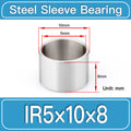 IR5mm×10mm×8mm-10pcs steel bushing specification drawing and dimensions