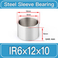 IR6mm×12mm×10mm-5pcs steel bushing specification drawing and dimensions