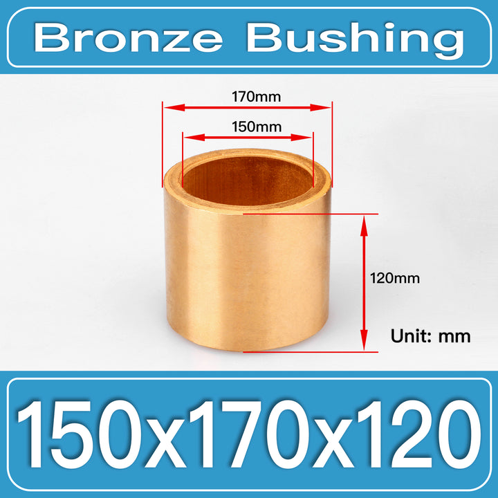 SBB-150X170X120MM Oil-Impregnated Sintered Bronze Sleeve Bushings dimension drawing