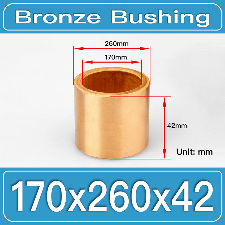 SBB-170X260X42MM Oil-Impregnated Sintered Bronze Sleeve Bushings dimension drawing