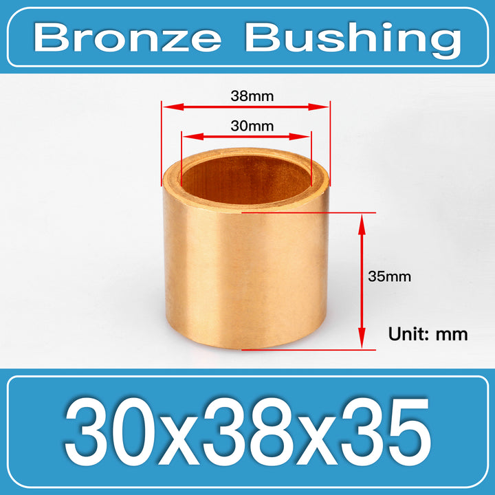 SBB-30X38X35MM Oil-Impregnated Sintered Bronze Sleeve Bushings dimension drawing