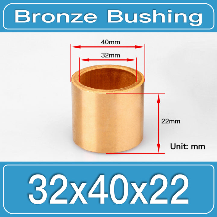 SBB-32X40X22MM Oil-Impregnated Sintered Bronze Sleeve Bushings dimension drawing