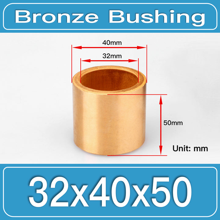 SBB-32X40X50MM Oil-Impregnated Sintered Bronze Sleeve Bushings dimension drawing