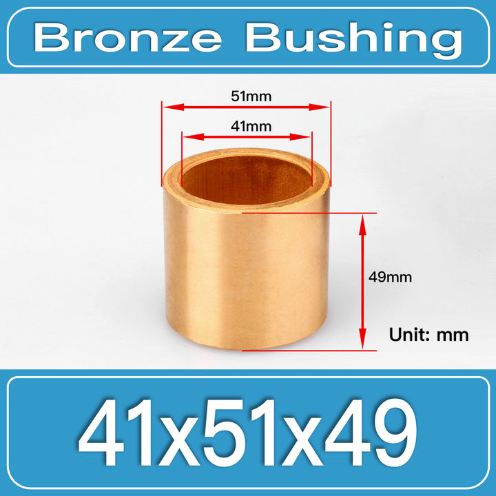 SBB-41X51X49MM Oil-Impregnated Sintered Bronze Sleeve Bushings dimension drawing