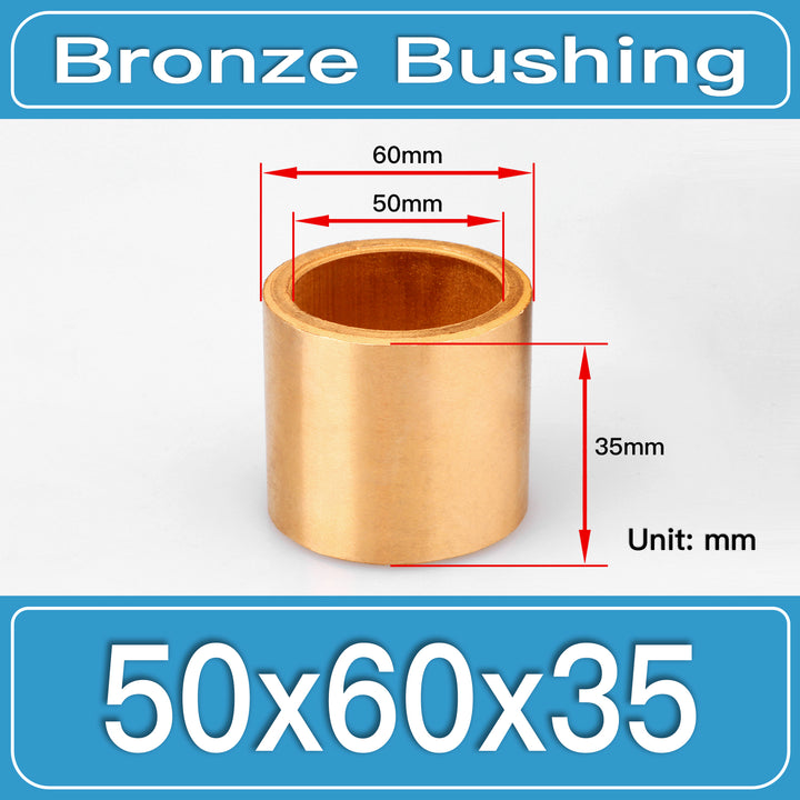 SBB-50X60X35MM Oil-Impregnated Sintered Bronze Sleeve Bushings dimension drawing