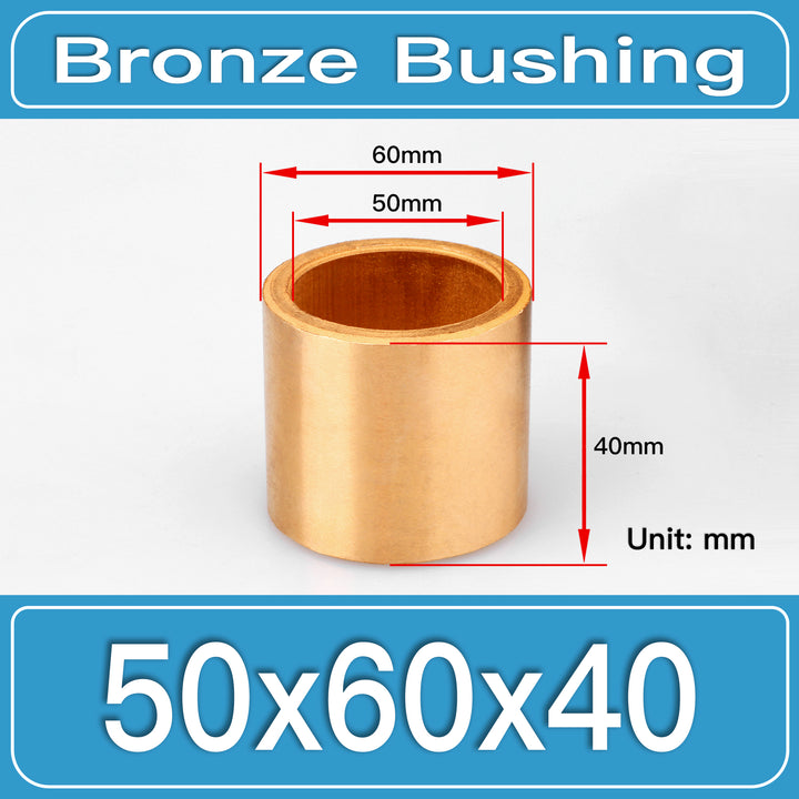 SBB-50X60X40MM Oil-Impregnated Sintered Bronze Sleeve Bushings dimension drawing