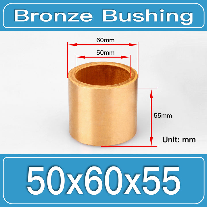 SBB-50X60X55MM Oil-Impregnated Sintered Bronze Sleeve Bushings dimension drawing