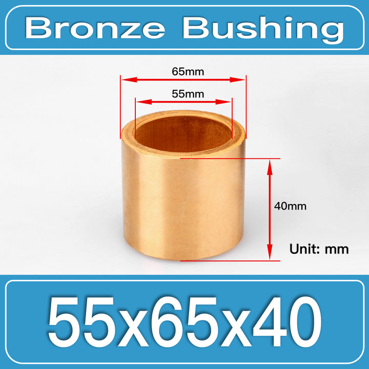 SBB-55X65X40MM Oil-Impregnated Sintered Bronze Sleeve Bushings dimension drawing