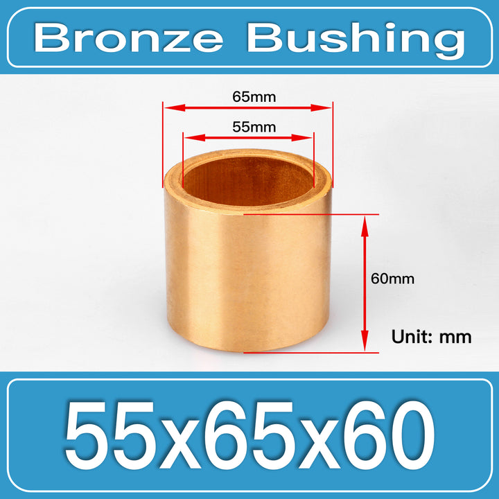 SBB-55X65X60MM Oil-Impregnated Sintered Bronze Sleeve Bushings dimension drawing