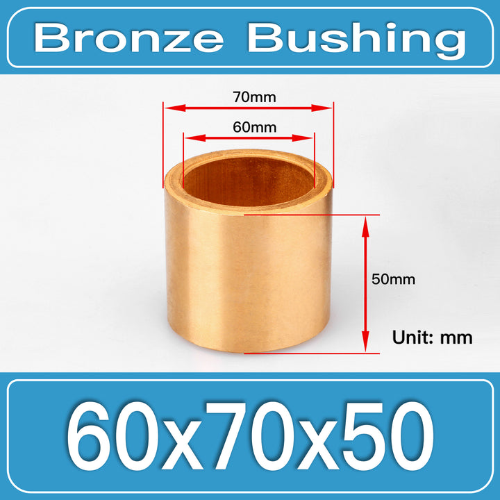 SBB-60X70X50MM Oil-Impregnated Sintered Bronze Sleeve Bushings dimension drawing