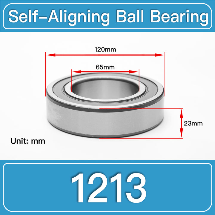 1213 Self-Aligning Ball Bearings dimension drawing