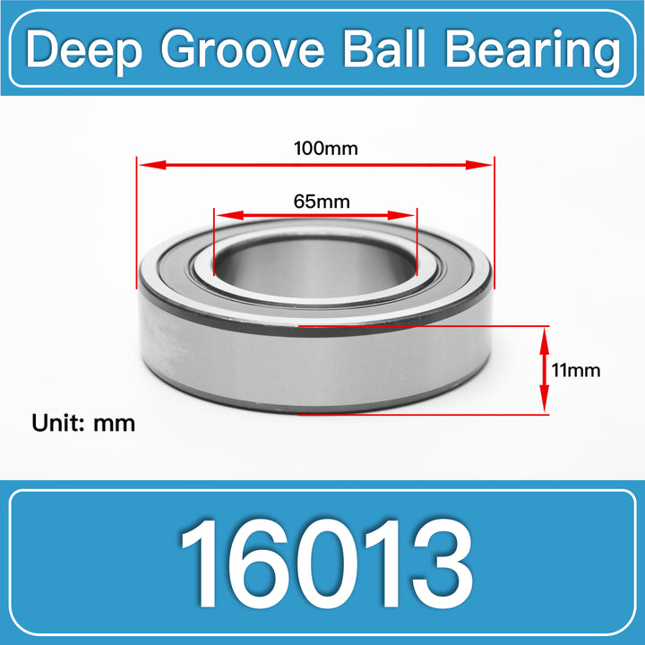 16013 Deep Groove Ball Bearings dimension drawing