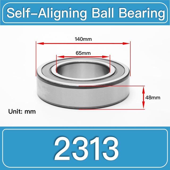 2313 Self-Aligning Ball Bearings dimension drawing