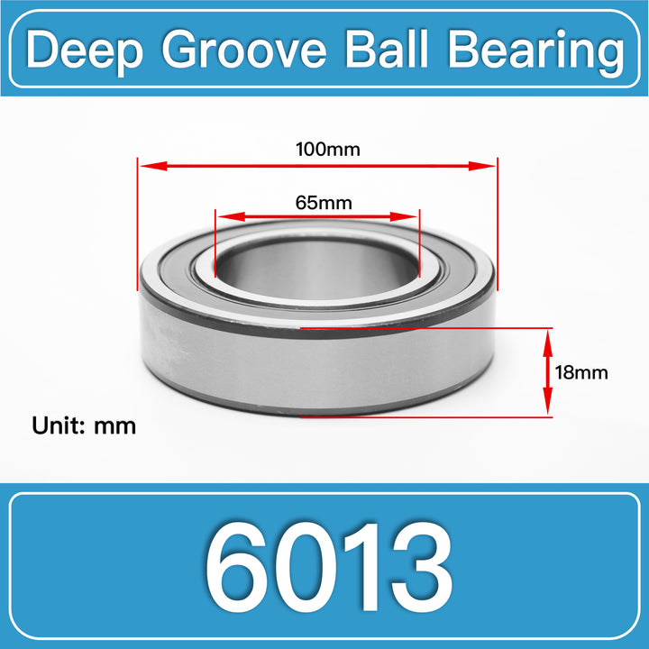 6013 Deep Groove Ball Bearings dimension drawing