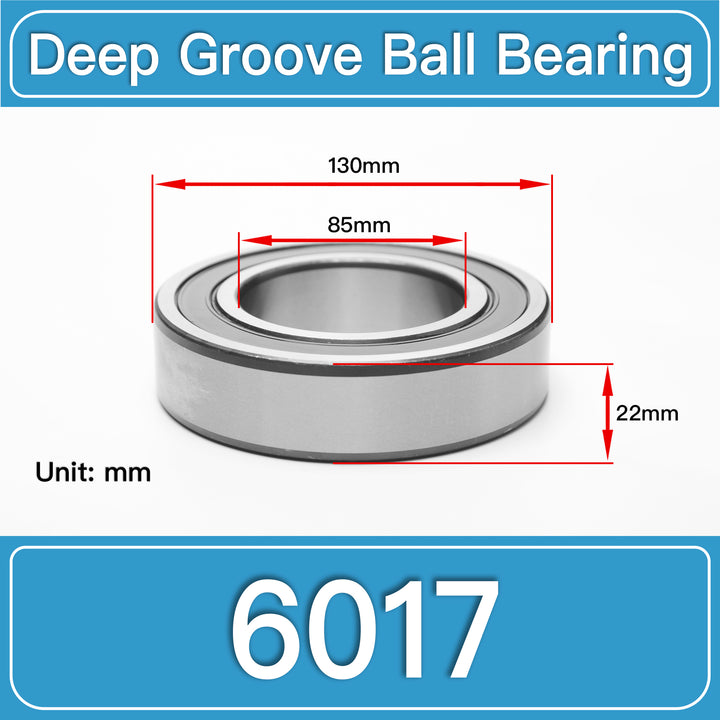 6017 Deep Groove Ball Bearings dimension drawing