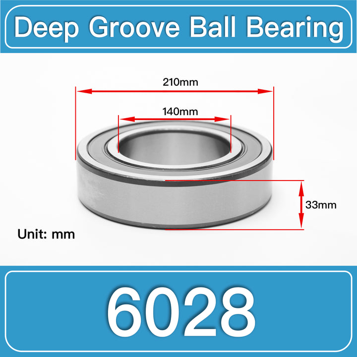 6028 Deep Groove Ball Bearings dimension drawing