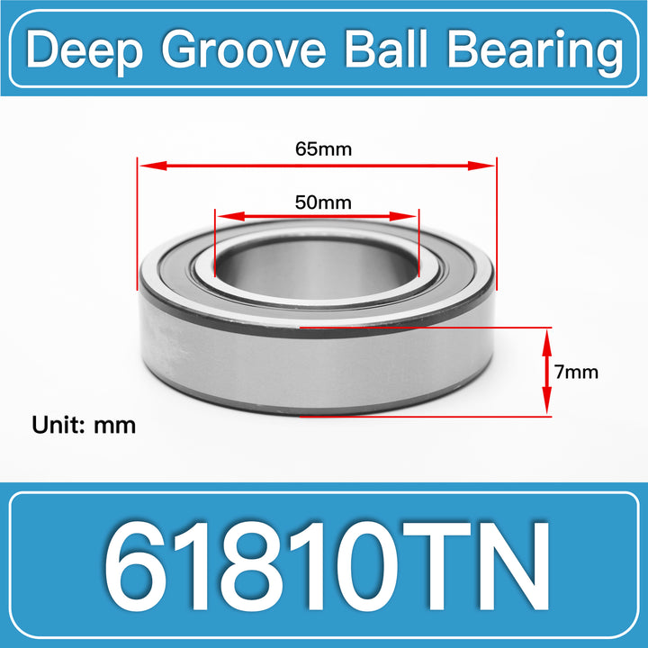 61810TN Deep Groove Ball Bearings dimension drawing