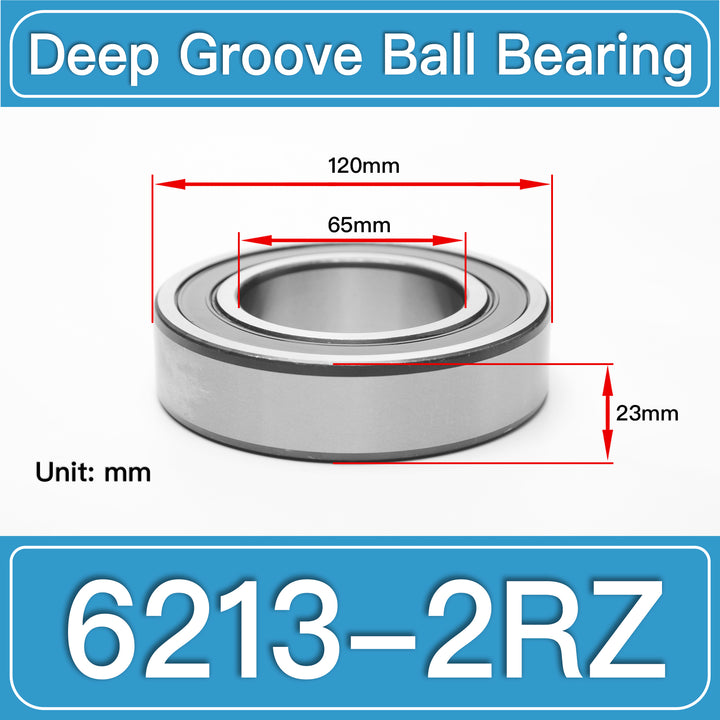 6213-2RZ Deep Groove Ball Bearings dimension drawing