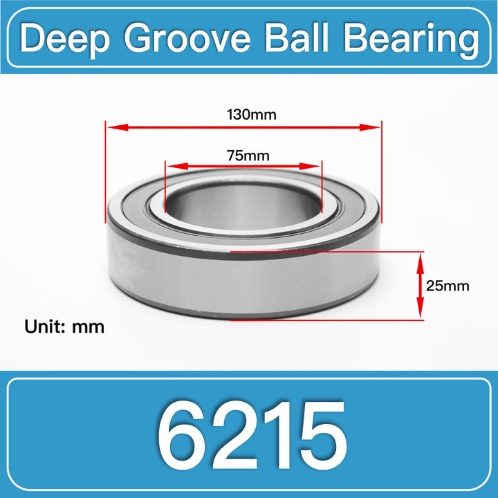 6215 Deep Groove Ball Bearings dimension drawing