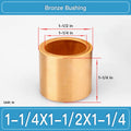 BRB-1-1_4X1-1_2X1-1_4 Inch Oil-Impregnated Bronze Sleeve Bushings dimension drawing