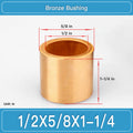 BRB-1_2X5_8X1-1_4 Inch Oil-Impregnated Bronze Sleeve Bushings dimension drawing