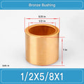 BRB-1_2X5_8X1 Inch Oil-Impregnated Bronze Sleeve Bushings dimension drawing