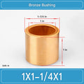 BRB-1X1-1_4X1 Inch Oil-Impregnated Bronze Sleeve Bushings dimension drawing