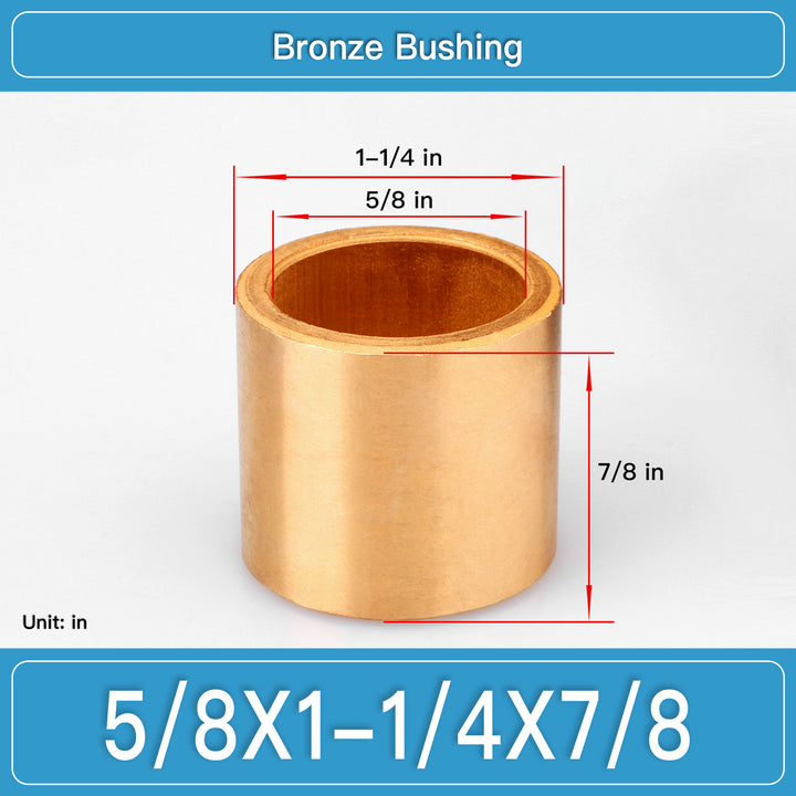 BRB-5_8X1-1_4X7_8 Inch Oil-Impregnated Bronze Sleeve Bushings dimension drawing