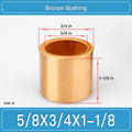 BRB-5_8X3_4X1-1_8 Inch Oil-Impregnated Bronze Sleeve Bushings dimension drawing