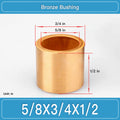 BRB-5_8X3_4X1_2 Inch Oil-Impregnated Bronze Sleeve Bushings dimension drawing