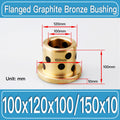 GFB-100X120X100-F150X10MM Graphite Bronze Flanged Bushings dimension drawing