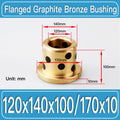 GFB-120X140X100-F170X10MM Graphite Bronze Flanged Bushings dimension drawing