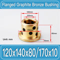 GFB-120X140X80-F170X10MM Graphite Bronze Flanged Bushings dimension drawing