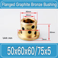 GFB-50X60X60-F75X5MM Graphite Bronze Flanged Bushings dimension drawing
