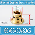 GFB-55X65X50-F80X5MM Graphite Bronze Flanged Bushings dimension drawing