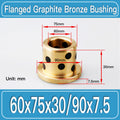 GFB-60X75X30-F90X7P5MM Graphite Bronze Flanged Bushings dimension drawing