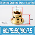 GFB-60X75X50-F90X7P5MM Graphite Bronze Flanged Bushings dimension drawing