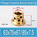 GFB-63X75X67-F85X7P5MM Graphite Bronze Flanged Bushings dimension drawing