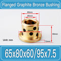 GFB-65X80X60-F95X7P5MM Graphite Bronze Flanged Bushings dimension drawing