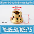 GFB-70X85X50-F105X7P5MM Graphite Bronze Flanged Bushings dimension drawing
