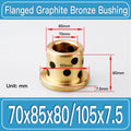 GFB-70X85X80-F105X7P5MM Graphite Bronze Flanged Bushings dimension drawing