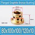 GFB-80X100X100-F120X10MM Graphite Bronze Flanged Bushings dimension drawing